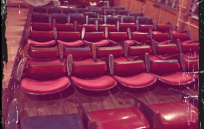 Saying goodbye to our old seats…