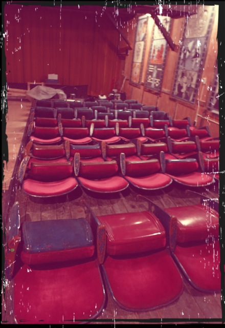 Saying goodbye to our old seats…